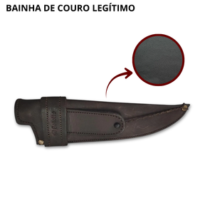 Faca Churrasco Artesanal 10" Nossa Senhora Aparecida + Bainha Grátis